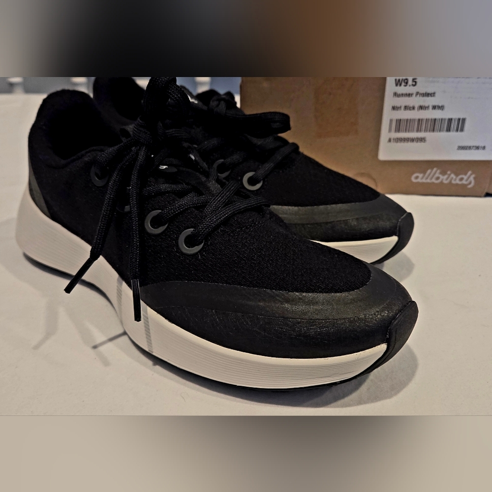Allbirds Black and White Runner Protect Sneakers